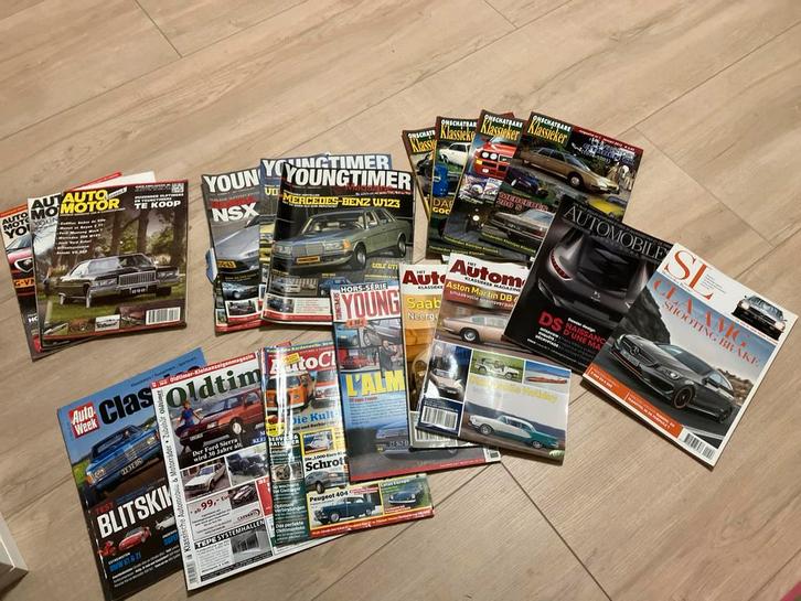 Collectie Auto Tijdschriften - Klassiekers & Youngtimers, Boeken, Auto's | Boeken, Gelezen, Algemeen, Ophalen of Verzenden