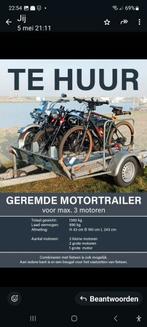 motortrailer , motoraanhanger  te huur B rijbewijs, Diensten en Vakmensen, Verhuur | Auto en Motor
