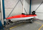 Speedboot 15pk met trailer - nieuwe coating - 35km/h, Watersport en Boten, Ophalen, Gebruikt, Minder dan 3 meter, Minder dan 70 pk