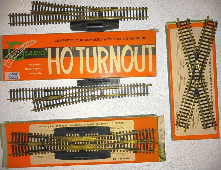 Wissels en Rails Ho Casadio in ovp, vanaf € 8 per stuk, Hobby en Vrije tijd, Modeltreinen | H0, Gebruikt, Rails, Gelijkstroom