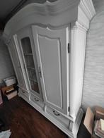 Mooie witte kledingkast met deuren en lades, Ophalen, Gebruikt, 200 cm of meer, Klassiek