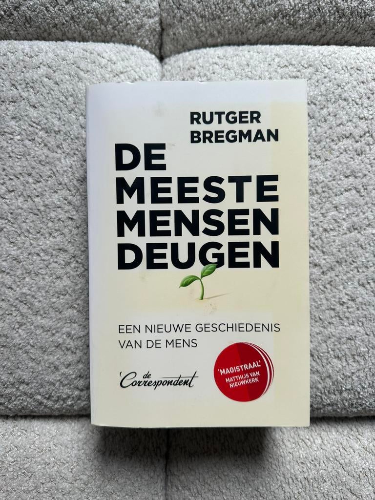 Rutger Bregman - De meeste mensen deugen, Ophalen of Verzenden, Gelezen, Rutger Bregman