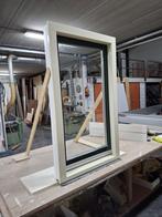 Hardhouten kozijn met draaikiepraam inclusief inzethor, Raamkozijn, Nieuw, Inclusief glas, 75 tot 150 cm