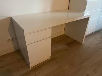 IKEA Malm bureau wit 140x65 cm - afbeelding 2