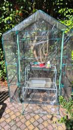 Kweekkasje voor de hobby, Tuin en Terras, Staal, Gebruikt, Folie, Kweekkas