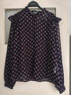 Zeeman dames zwart / paarse chiffon blouse, Maat 38/40 (M), Zeeman, Zwart, Nieuw