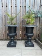 2 Gietijzeren tuinvazen {IN PRIJS VERLAAGT!, Tuin en Terras, Ophalen, Zo goed als nieuw