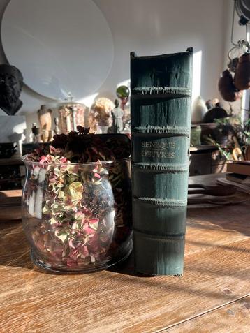 ANTIEK GROOT BOEK SENEQUE OEUVRES beschikbaar voor biedingen