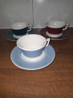 3 oude kop en schotels van Boch la Louviere, Antiek en Kunst, Antiek | Servies los, Ophalen