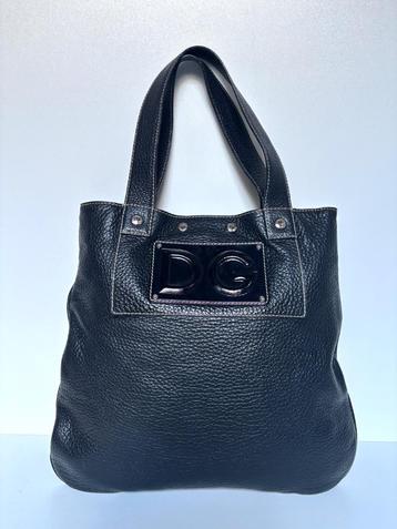 DOLCE & GABBANA zwart leer schouder hand tas bag beschikbaar voor biedingen