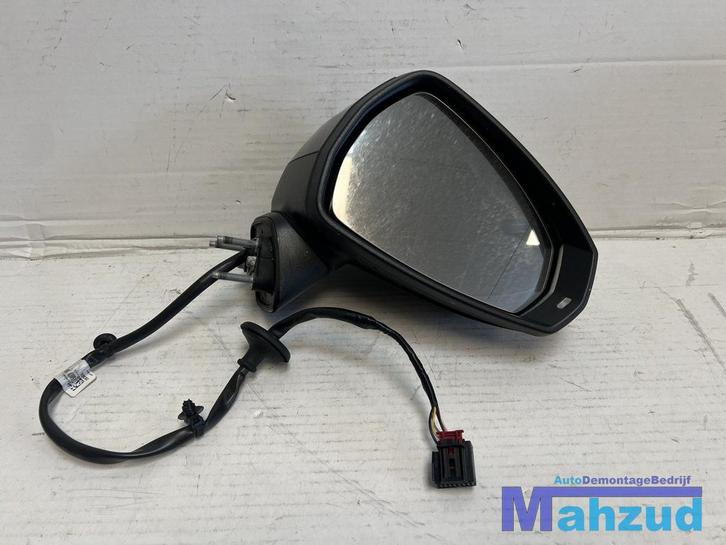 AUDI A3 8V sportback Groen blauw rechts spiegel 2012-2018, Auto-onderdelen, Spiegels, Gebruikt, Ophalen of Verzenden