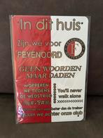 Wandbord Feyenoord Rotterdam, Verzamelen, Sportartikelen en Voetbal, Ophalen of Verzenden, Nieuw, Feyenoord, Overige typen