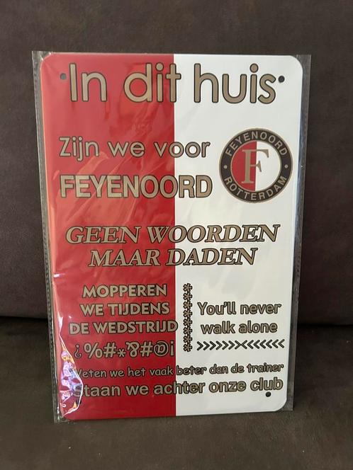 Wandbord Feyenoord Rotterdam, Verzamelen, Sportartikelen en Voetbal, Nieuw, Overige typen, Feyenoord, Ophalen of Verzenden