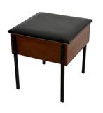 Vintage Tafel kastje pastoe stijl Bijzettafeltje jaren 60, Huis en Inrichting, Tafels | Bijzettafels, Minder dan 55 cm, Gebruikt