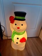 Grote verlichte sneeuwpop lamp met snoer: 69 cm hoog, Ophalen of Verzenden, Gebruikt