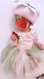 Romperjurk met bijpassende muts aardbei-concept (photoshoot), Meisje, H&M, Ophalen of Verzenden, Zo goed als nieuw