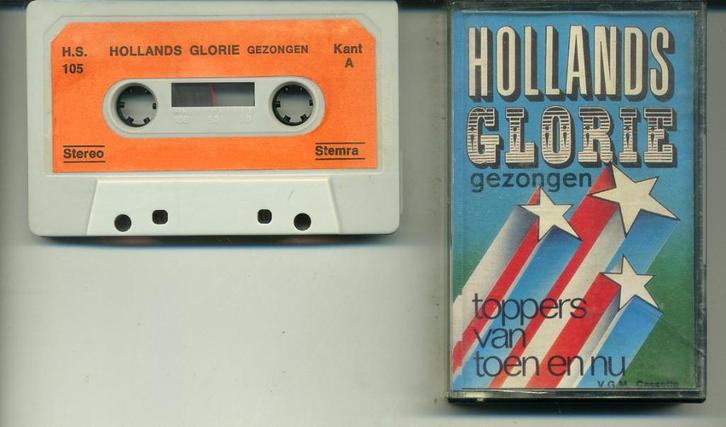 Hollands Glorie Toppers van toen en nu 12 nrs cassette ZGAN, Cd's en Dvd's, Cassettebandjes, Zo goed als nieuw, Origineel, Nederlandstalig