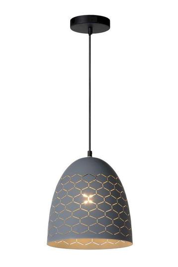 Moderne metalen hanglamp met honingraatpatroon nieuw in doos beschikbaar voor biedingen