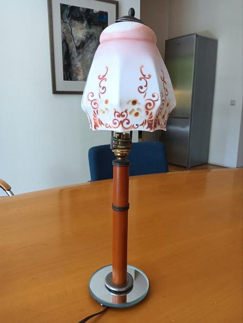 Sfeervol Antiek Engels schemerlampje 1900, Antiek en Kunst, Antiek | Lampen, Ophalen
