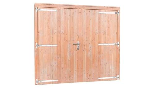 Douglas dubbele deur incl. kozijn, 255 x 209 cm, Doe-het-zelf en Verbouw, Deuren en Horren, Nieuw, Buitendeur, 215 cm of meer