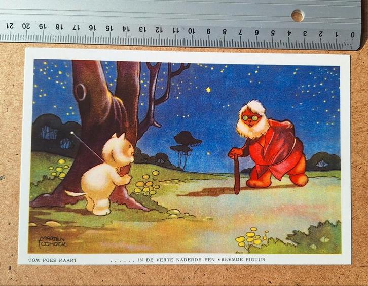 Tom Poes Kaart - Serie 2. Nr 9. (Thomas Rap herdruk), Verzamelen, Stripfiguren, Plaatje, Poster of Sticker, Olivier B, Bommel en Tom Poes