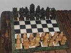 Antiek Chinees schaakspel met marmeren bord, Ophalen of Verzenden