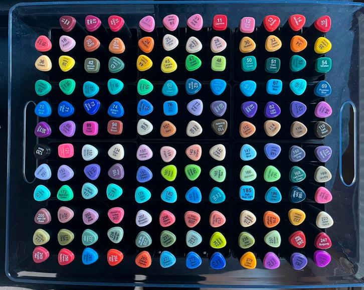 Decotime markers set, Hobby en Vrije tijd, Tekenen, Zo goed als nieuw, Potlood of Stift, Ophalen of Verzenden