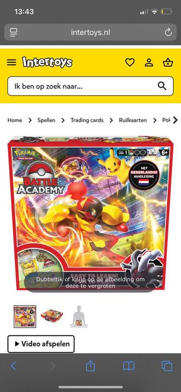 Pokemon TCG Ongeopend Battle Academy beschikbaar voor biedingen