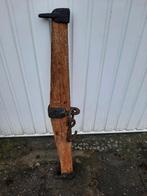 Antiek houten juk met ijzeren beslag, Antiek en Kunst, Ophalen