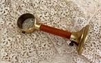 Franse trapleuning gordijnroede houder messing en kersenhout, Ophalen of Verzenden, Zo goed als nieuw