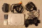 Playstation 1 Console (PSOne) incl toebehoren, Ophalen of Verzenden, Gebruikt, Met 2 controllers, Met geheugenkaart