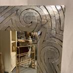 Spiegel – houten lijst – zilver - 150 x 80 cm - TTM Wonen, Nieuw, Info@ttmwonen.nl, 75 tot 100 cm, 150 tot 200 cm