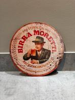 Mancave Bar Café Wanddecoratie metalen bordje Birra Moretti, Ophalen of Verzenden, Zo goed als nieuw, Reclamebord, Plaat of Schild