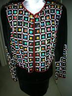 PAUW NIEUW GALA JASJE mt 4 100%zijde multi color knopen, Overige typen, Overige kleuren, Maat 42/44 (L), Pauw
