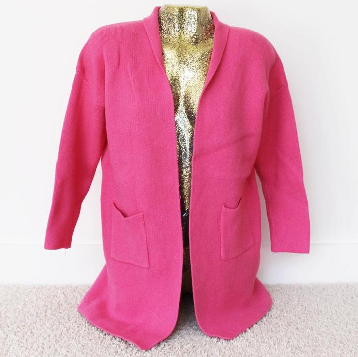 Mooi Golden Days Paris Vest - 101 (One Size|TU) € 20,-, Kleding | Dames, Truien en Vesten, Zo goed als nieuw, Maat 42/44 (L), Roze