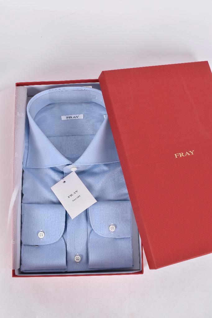 Nieuw shirt overhemd van FRAY maat 43, Kleding | Heren, Overhemden, Nieuw, Halswijdte 43/44 (XL), Blauw, Ophalen of Verzenden