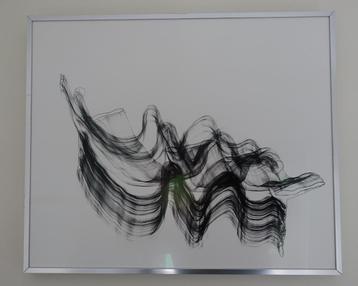 Abstract werk in zwart inkt. beschikbaar voor biedingen
