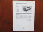 Renault Mégane Scénic Preisliste (juli 1997), Ophalen of Verzenden, Nieuw, Renault