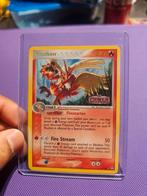 Blaziken ex power keepers near mint reverse holo gold letter, Hobby en Vrije tijd, Verzamelkaartspellen | Pokémon, Ophalen of Verzenden