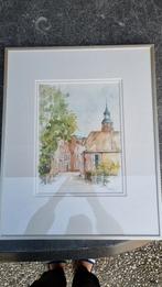 Aquarel Schilderij - Stadsgezicht, Ophalen