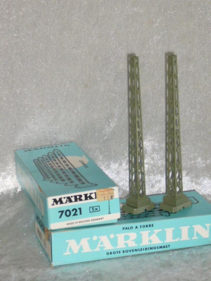 Marklin M Rail HO 7021 V2 Grote Bovenleidingsmast 9x, Hobby en Vrije tijd, Modeltreinen | H0, Rails, Wisselstroom, Märklin, Ophalen