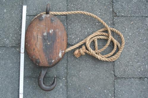 Grote antieke scheepskatrol met haak, Antiek en Kunst, Antiek | Gereedschap en Instrumenten, Verzenden