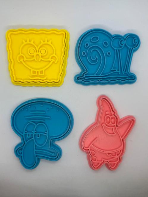Spongebob koek uitstekers, Hobby en Vrije tijd, Taarten en Cupcakes maken, Nieuw, Versiering, Ophalen of Verzenden