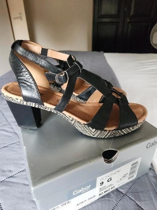 Nieuwe zwarte leren Gabor schoenen 44, Kleding | Dames, Schoenen, Nieuw, Schoenen met lage hakken, Zwart, Ophalen of Verzenden