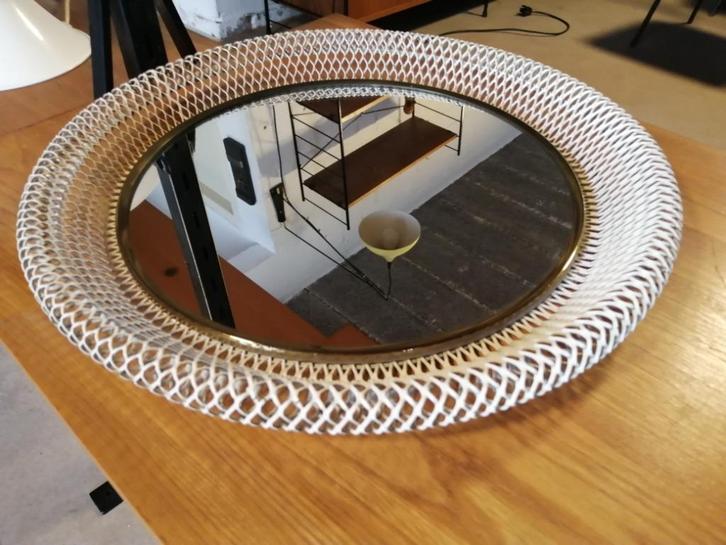 Retro vintage spiegel, jaren 60, Antiek en Kunst, Kunst | Designobjecten, Ophalen of Verzenden