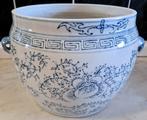 Oude Chinese Gemberpot - Bloempot - Blauw Wit, Ophalen of Verzenden