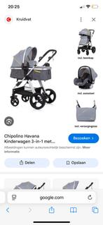 Kinderwagen chipolino havana 3 in 1, Kinderen en Baby's, Kinderwagens en Combinaties, Ophalen of Verzenden, Gebruikt, Overige merken