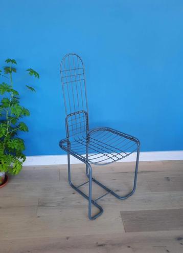 Vintage draadstoel Thema Gastone Rinaldi Egle seventies beschikbaar voor biedingen