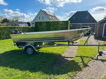 TE KOOP - Aluminium Visboot beschikbaar voor biedingen