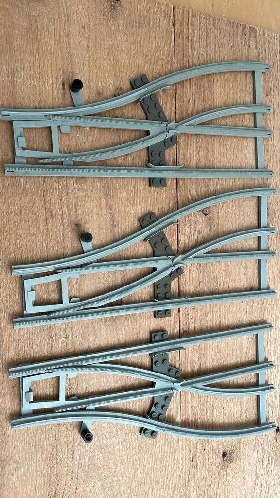 4,5V Rails Trein 3x Handwissels (7853; 4,5 Volt), Kinderen en Baby's, Speelgoed | Duplo en Lego, Gebruikt, Lego, Complete set